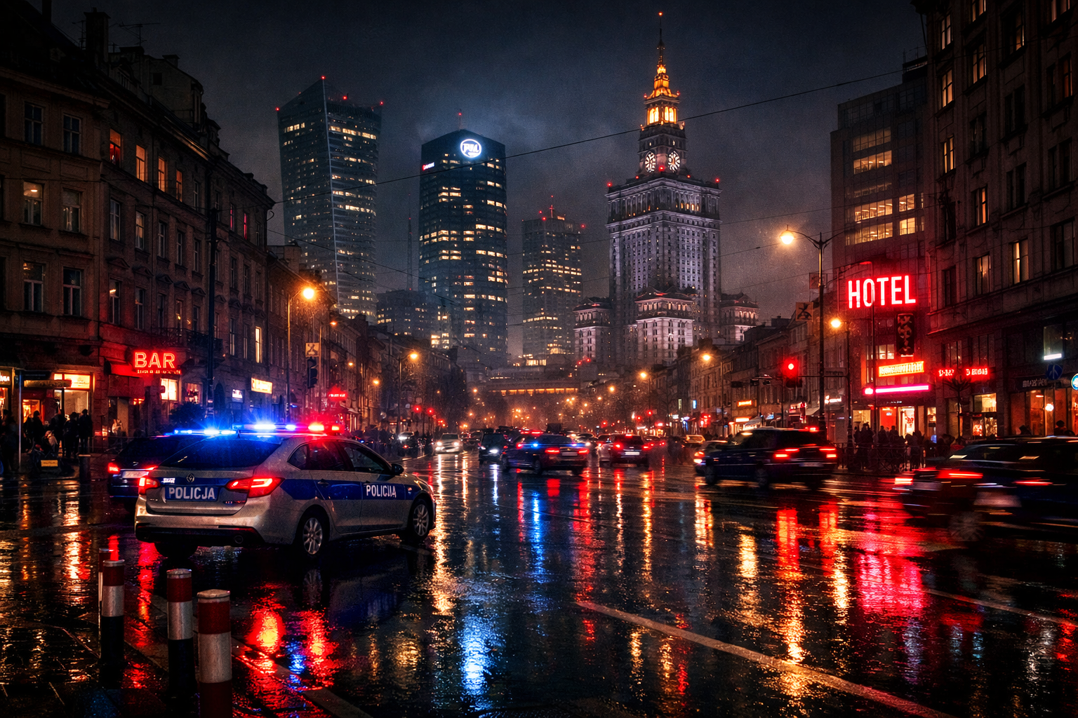 Nocna Warszawa — scena z życia policji kryminalnej